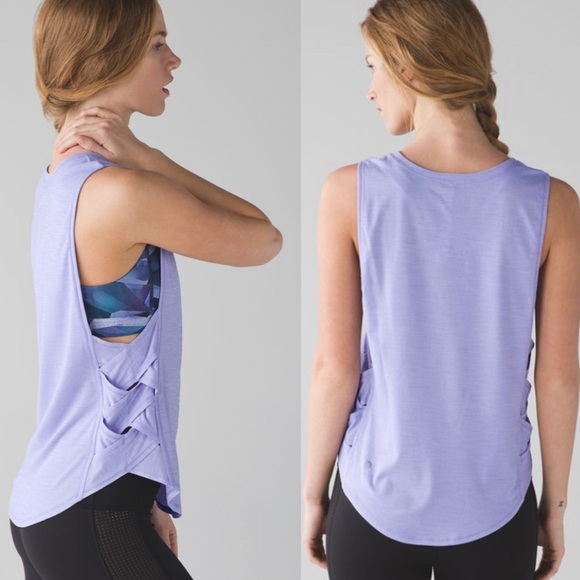 lululemon athletica Tops - Lululemon var-city muscle tank top heathered lilac